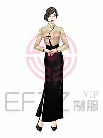中餐迎賓制服344