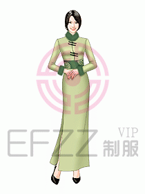 中餐迎賓制服345