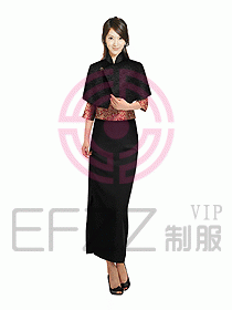 中餐迎賓服裝378