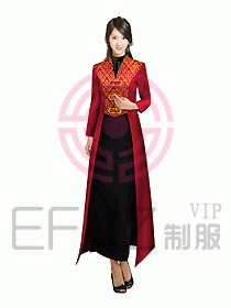 中餐迎賓服裝380