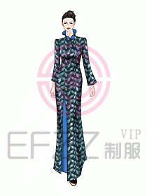 中餐迎賓服裝392