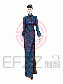 中餐迎賓服裝394