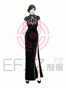 中餐迎賓制服424