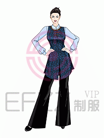 中餐服務員制服800