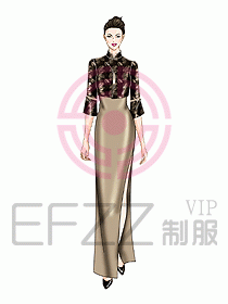 酒店中餐迎賓制服設(shè)計441