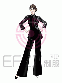 酒店中餐服務(wù)員制服設(shè)計909