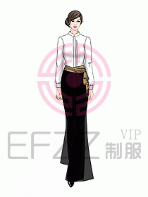 酒店中餐服務(wù)員制服設(shè)計915