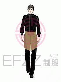 酒店中餐服務員制服設計918