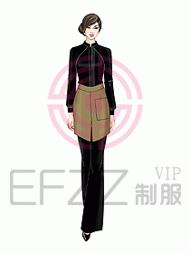 酒店中餐服務員制服設計921