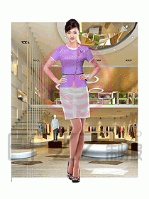 專賣店?duì)I業(yè)員服裝653