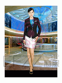 酒店前廳總臺制服323