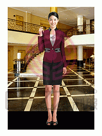 酒店前廳總臺制服346