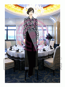 酒店西餐服務生制服495