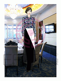 酒店西餐服務生制服498