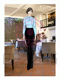 酒店西餐服務生制服527