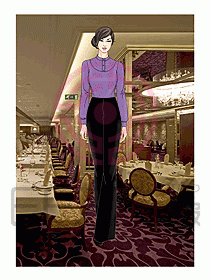 酒店西餐服務生制服529