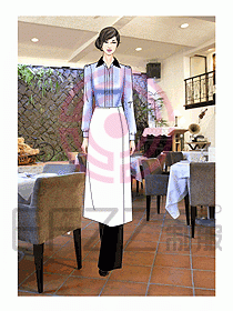 酒店西餐服務生制服534