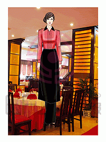 酒店西餐服務生制服537