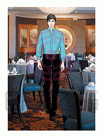 酒店西餐服務生制服547