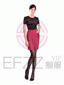 女職業裝短袖襯衫設計圖173