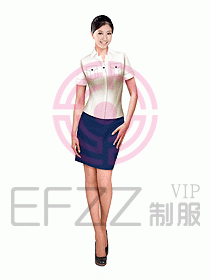 女職業裝短袖襯衫設計圖176