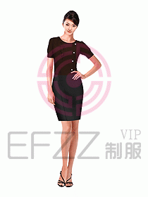 女職業(yè)裝短袖襯衫設(shè)計圖177