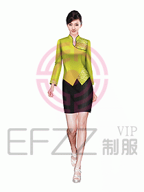 酒店中餐服務(wù)員制服設(shè)計圖977