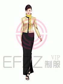 酒店西餐咨客制服設計圖256