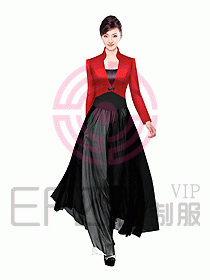 酒店西餐咨客制服設計圖258