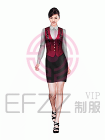 西餐服務員制服設計圖634