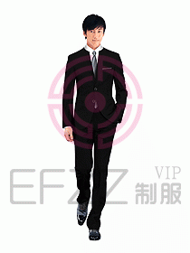 酒店部門經理西服設計圖224
