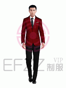酒店部門經理西服設計圖236