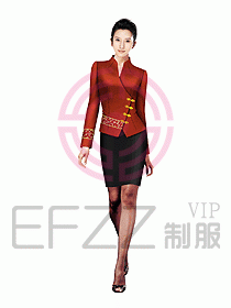 中餐服務員制服設計圖1020