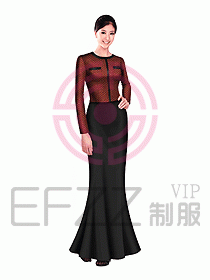 西餐咨客制服設計圖280