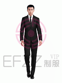 酒店經理職業裝西服255