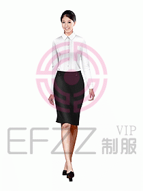 女職業(yè)裝長袖襯衫設計圖111