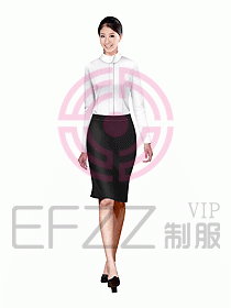 女職業裝長袖襯衫設計圖112