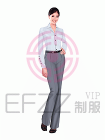 女職業裝長袖襯衫設計圖126