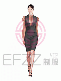 女職業(yè)裝馬夾設(shè)計圖209