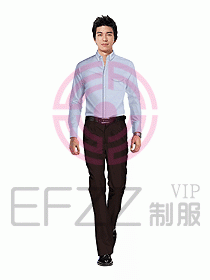 男職業裝長袖襯衫設計圖164