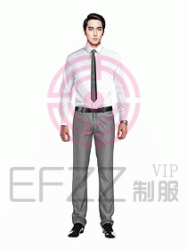 男職業裝長袖襯衫設計圖166