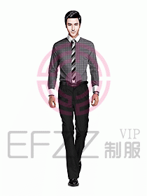 男職業裝長袖襯衫設計圖171