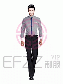 男職業裝長袖襯衫設計圖174