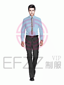 男職業裝長袖襯衫設計圖178