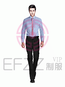 男職業裝長袖襯衫設計圖181