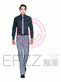 男職業裝長袖襯衫設計圖199