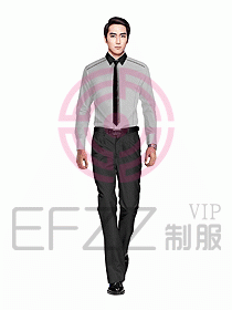 男職業裝長袖襯衫設計圖208