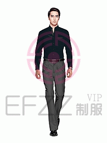 男職業裝長袖襯衫設計圖211