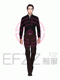 男職業裝長袖襯衫設計圖212