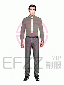 男職業裝長袖襯衫設計圖215